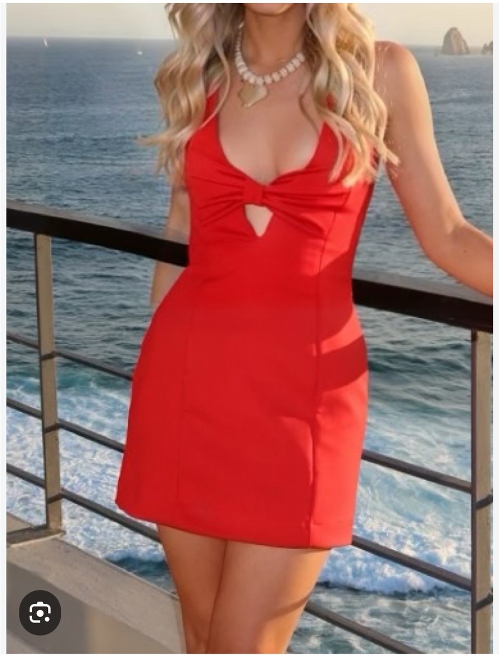 ZARA MINI DRESS WITH BOW